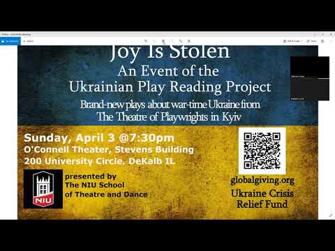“Joy is Stolen” An Event of The Ukrainian Play Reading Project