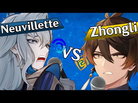 Neuvillette Vs Zhongli | Genshin Rap Battle