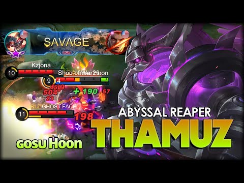 SAVAGE!! Immortal of Abyssal Reaper! Insane Play by ɢᴏsᴜ Hoon - Mobile Legends: Bang Bang