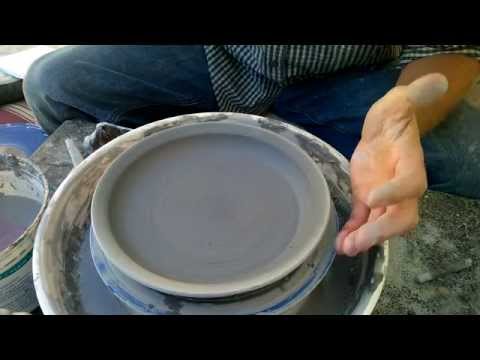 Easiest Way to Flip a Plate or Bowl Upside Down to Dry After Throwing on the Pottery Wheel