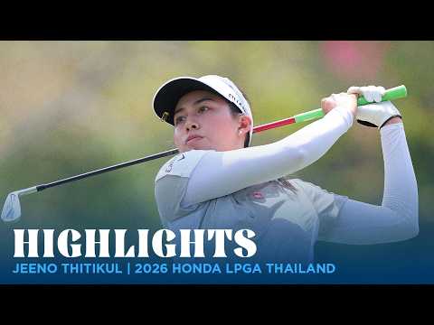 World No.1 Jeeno Thitikul gets the crowd roaring at home in Thailand.