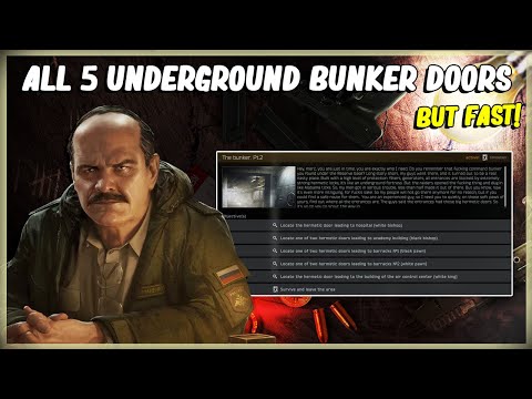 ALL 5 UNDERGROUND BUNKER DOOR LOCATIONS - EFT ESCAPE FROM TARKOV - PRAPOR TASK THE BUNKER PART 2