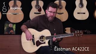 Video thumbnail for Eastman AC422CE acoustic guitar demo in Stageshop by Stageshop