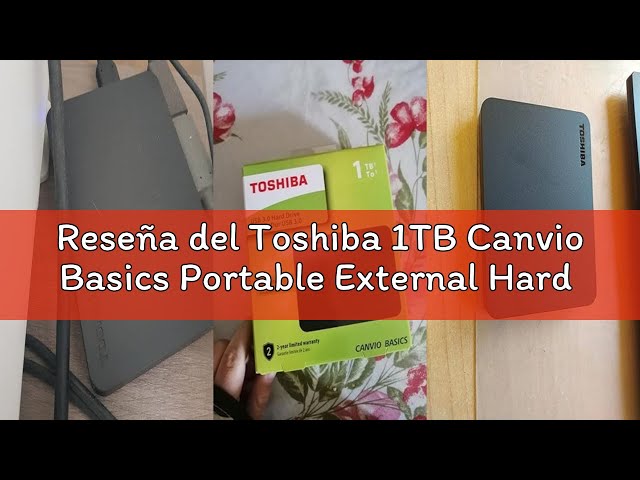Vídeo relacionado con Toshiba 1TB Canvio Basics Portable External Hard Drive,USB 3.0 Gen 1, Black (HDTB410EK3AA)