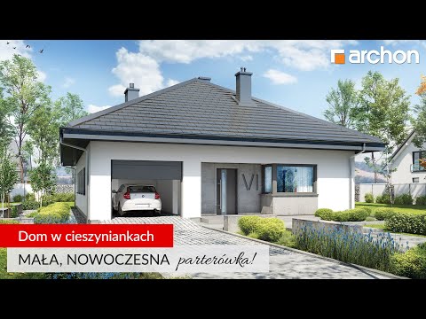 Dom w cieszyniankach – Mała, funkcjonalna parterówka I ARCHON+ Projekty Domów