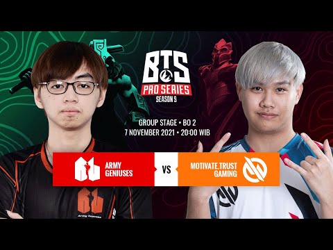 [Dota 2 Live] Army Geniuses vs Motivate Trust Gaming - BTS Pro Series Season 9 - Group Stage