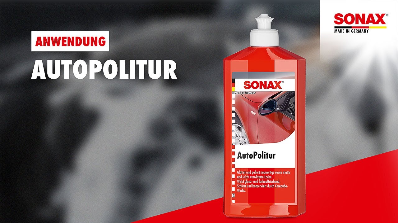 Video: Sonax AutoPolitur mit Carnauba Video: Sonax AutoPolitur mit Carnauba