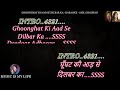 Ghoonghat Ki Aad Se Dilbar Ka Karaoke With Scrolling Lyrics Eng हिंदी