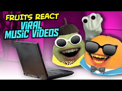 迷惑なオレンジ - 私たちのバイラルミュージックビデオに反応する (Annoying Orange - Reacting to Our Viral Music Videos!)