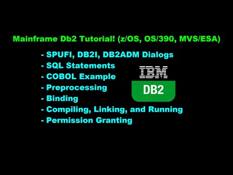 Db2 Tutorial: The Basics and Writing COBOL Programs (z/OS, OS/390, MVS/ESA)