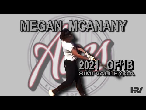 2021 Megan McAnany Outfield and First Base Softball Skills Video