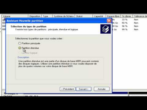 comment augmenter une partition d'un disque dur sous xp