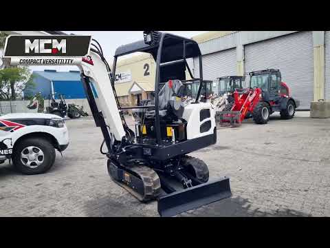 18D Excavator Equipped With Auger Attachment - Walkaround