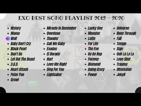 EXO PLAYLIST 2012-2021  -  BEST SONG EXO PLAYLIST FULL