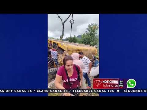 Vuelco de bus en Jinotega deja varios lesionados