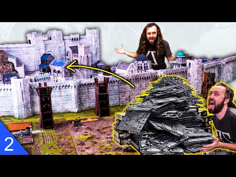 Games Workshop made me build a MASSIVE fantasy city Diorama! Minas Tirith Courtyard [2]