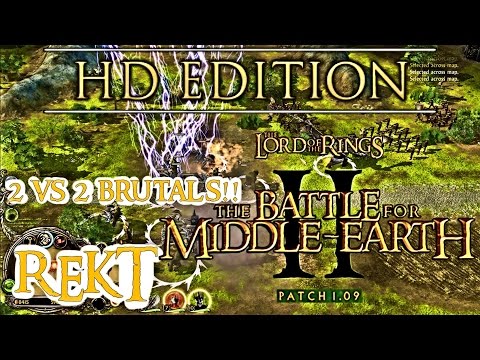 BFME II Patch 1.09 2 vs. 2 BRUTALS REKT!!