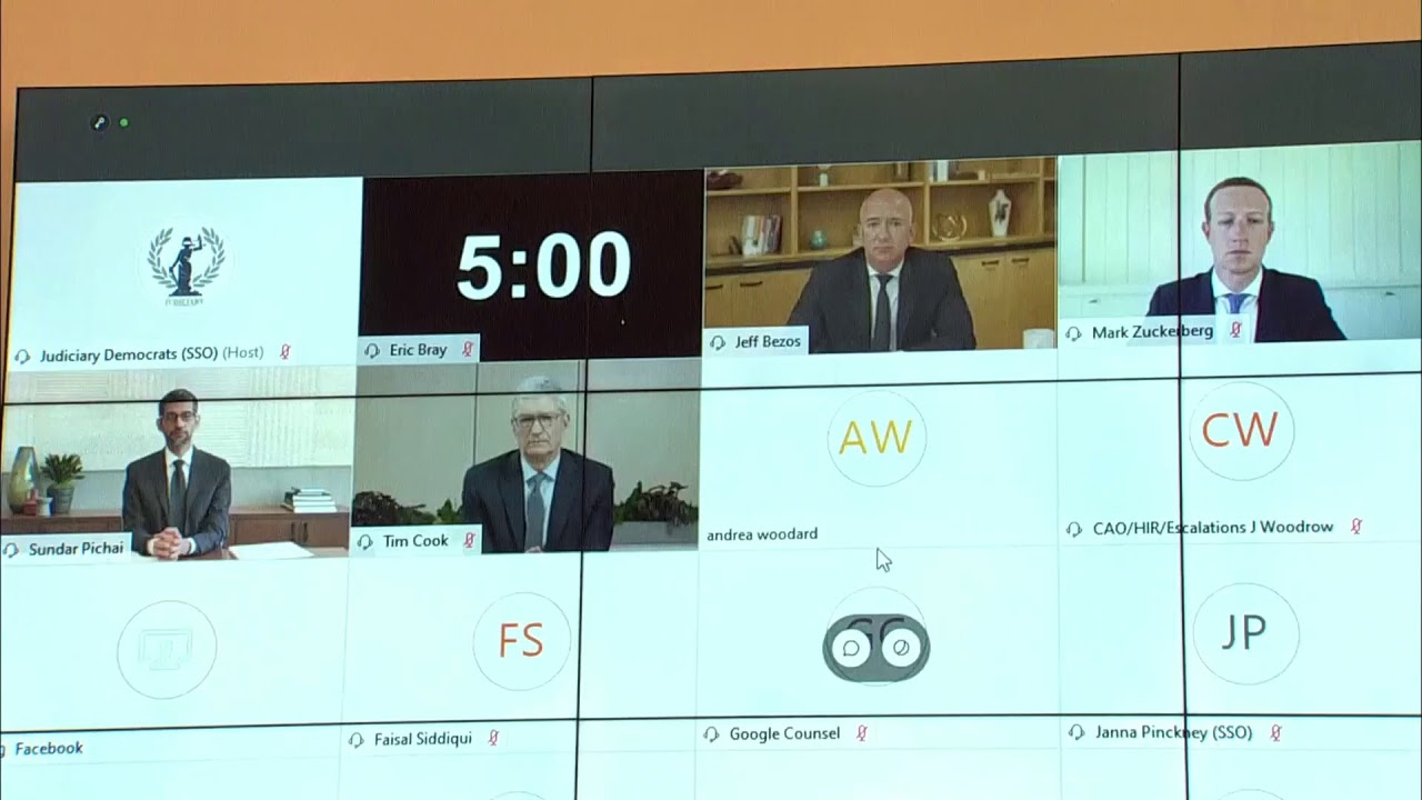 Big Tech CEOs Face Antitrust Hearing In Congress - YouTube