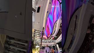 The ceiling of the World Promenade on MSC World Europa.