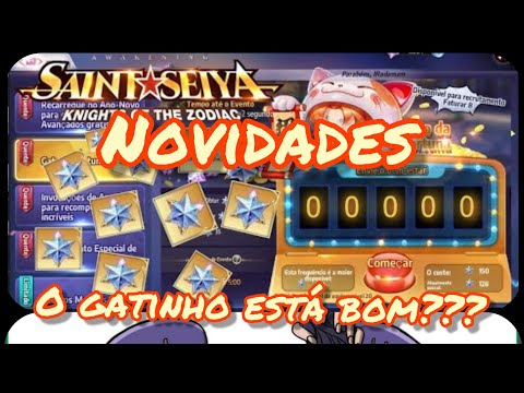 Novo gatinho, novo cosmo novos eventos! Saint Seiya Awakening