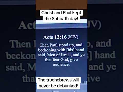 Christ and Paul kept the Sabbath day! #Sabbath #law #iuprbibleradio 
