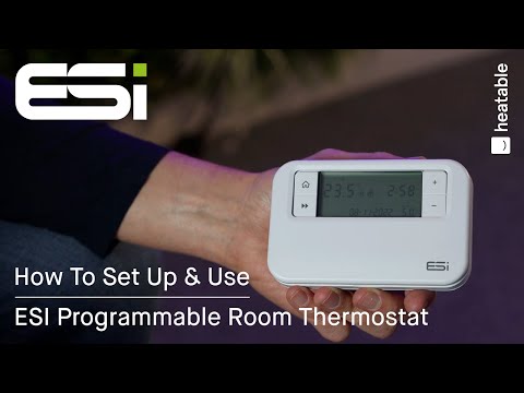 ESI Programmable Room Thermostat Instructions | Step By Step Guide