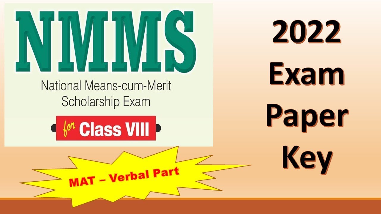 Watch video NMMS 2022 Paper Analysis | MAT - Verble Key With Explanation | AP NMMS 2022 Now NMMS 2022 Paper Analysis | MAT - Verble Key With Explanation | AP NMMS 2022