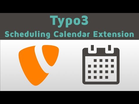Typo3 Scheduling Calendar Extension