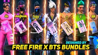 Free Fire X BTS✨ Bundles And Designers💜 | BTS Jungkook and Other Members