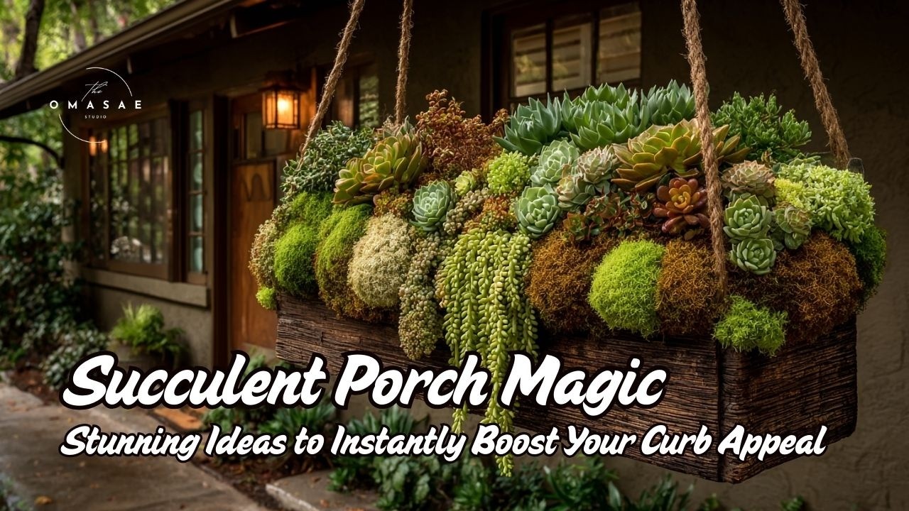 Succulent Porch Magic 🌵 | Stunning Ideas to Instantly Boost Your Curb Appeal