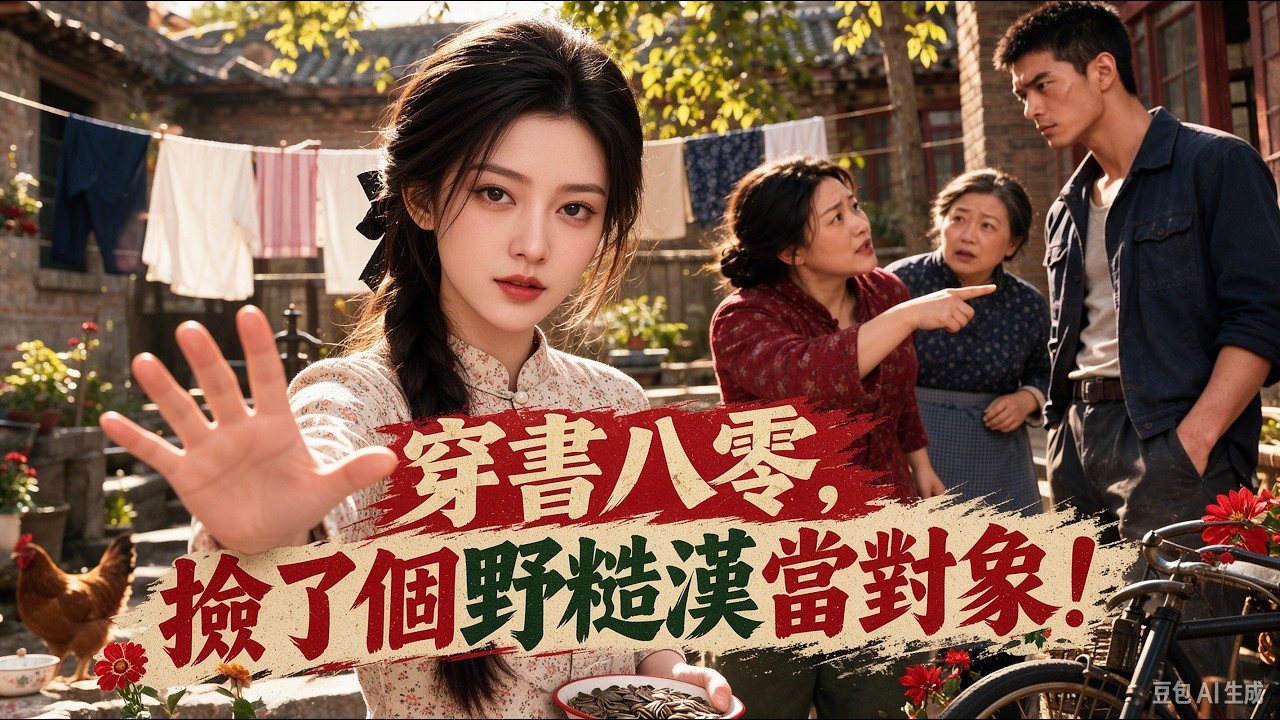 穿書八零，改寫悲慘命運，還撿了個野糙漢當對象！ #逆襲#爽劇