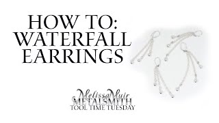 How To Make a Simple Pair of Waterfall Earrings With Halstead Bead