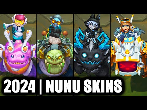 ALL NUNU SKINS SPOTLIGHT 2024 | League of Legends