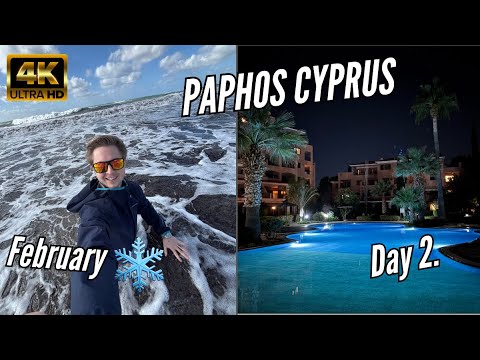 PAPHOS CYPRUS | Day 2. | Lighthouse Beach & Archaeological Park of Kato Pafos | 4K