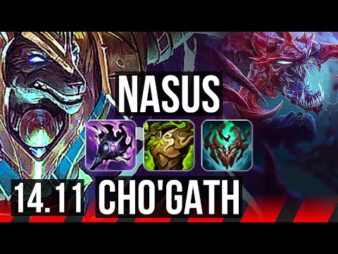 NASUS vs CHO'GATH (TOP) | 5/1/9, 35k DMG | EUW Grandmaster | 14.11