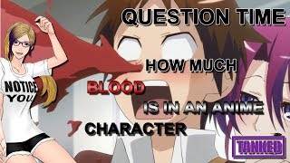 How Much Blood is in an Anime Character  - For SCIENCE!