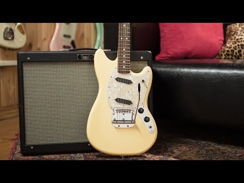 Fender American Performer Mustang with Rosewood Fretboard 2018 - Present Vintage White image 11