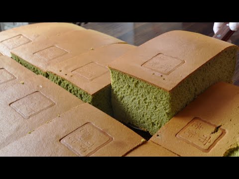 라오제 대왕 녹차, 오리지날 카스테라 | Whipped Cream and Green tea Giant Castella, Sponge cake | Korean food