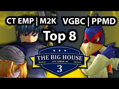 The Big House 3 - Mew2King (Marth, Sheik) Vs. PPMD (Falco, Marth) - Winners Semis - SSBM