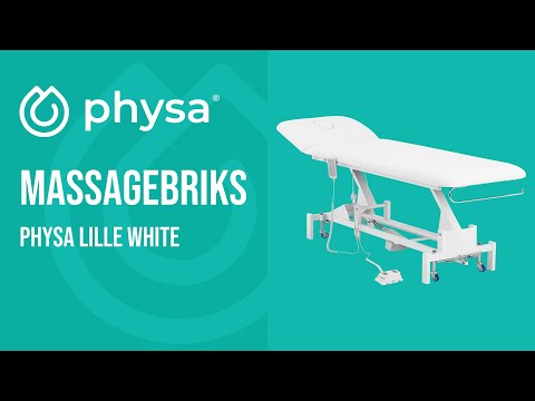 Produktvideo - Massagebriks - elektrisk - 1 motor - 100 W - 207 x 68 x 53 - 92 cm - 200 kg - hvid