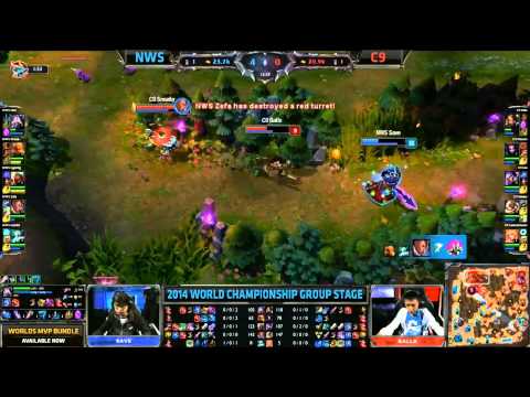 Sneaky & Balls trap Save - NWS vs C9 (S4 Worlds)