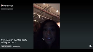 Shonda Rhimes - The Catch Premiere Periscope (16/03/24)