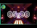 5 Minute Countdown Timer -  Runway, Electronic Music (EDM)  (4K UHD)