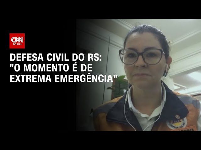 Defesa Civil do RS: "O momento é de extrema emergência" | AGORA CNN