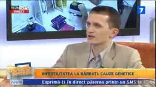 preview picture of video 'Infertilitatea masculina - cauze genetice (la Jurnal TV - 30.10.2013)'