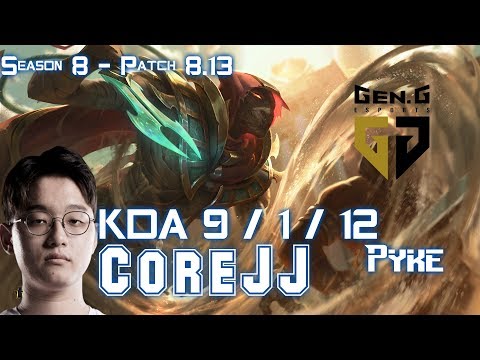 GEN CoreJJ PYKE vs ALISTAR Supp - Patch 8.13 KR Ranked