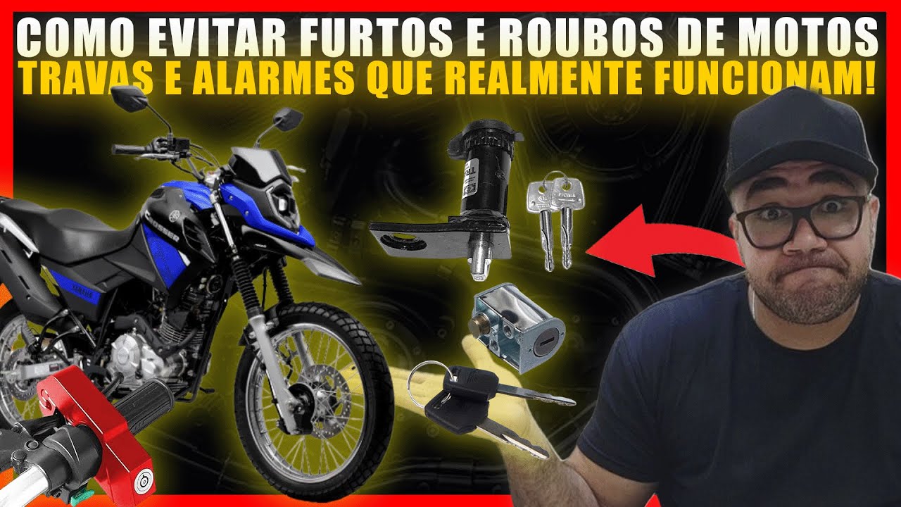 COMO EVITAR FURTOS E ROUBOS DE MOTOS TRAVAS E ALARMES QUE REALMENTE FUNCIONAM!