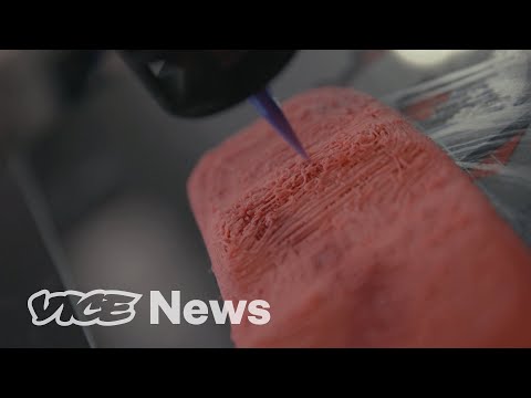 image-What is 3D printed meat made out of?