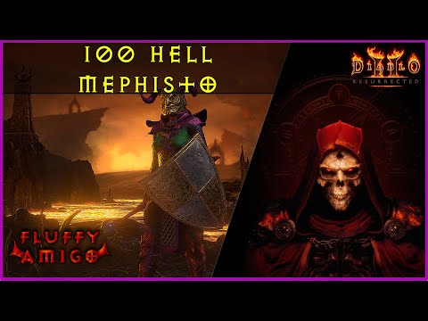 Diablo 2 Resurrected - 100 Hell Mephisto Runs - Drop Highlights!