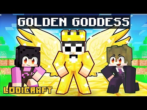 Playing as a GOLDEN GODDESS in Minecraft!